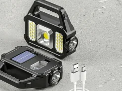 Markenlos Taschenlampen|Taschenlampen-Nexxt Solar Taschenlampe mit Powerbank