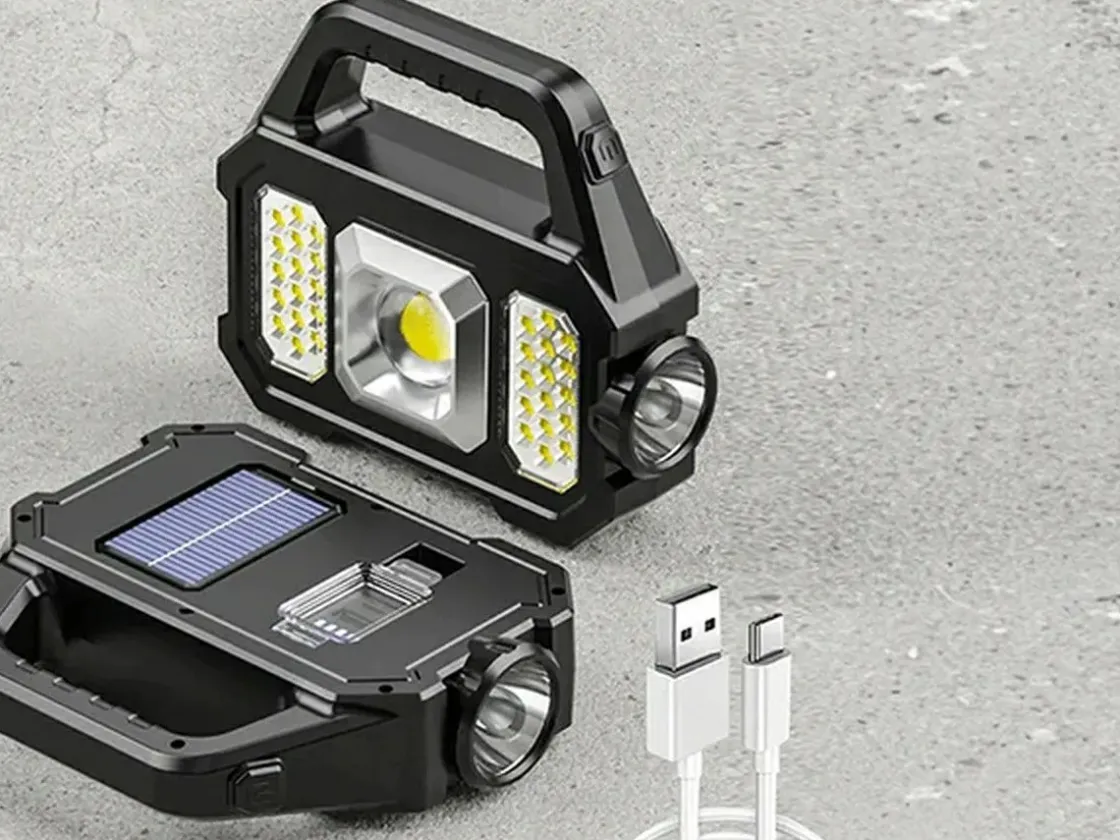 Markenlos Taschenlampen|Taschenlampen-Nexxt Solar Taschenlampe mit Powerbank