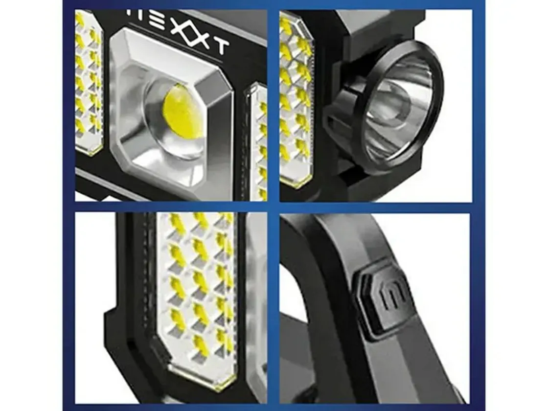 Markenlos Taschenlampen|Taschenlampen-Nexxt Solar Taschenlampe mit Powerbank