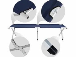 Markenlos Feldbetten^NordFalk XL 190 x 64 cm Feldbett - Blue