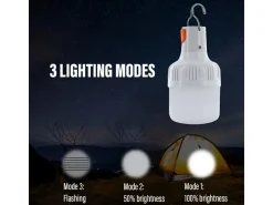 Markenlos Campinglampen Aufladbar|Campinglampen Aufladbar^Norskskin Akku LED Zelt und Campingleuchte mit Haken