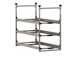 Markenlos Heckauszüge^Nova Racks Serie M 3 Ebenen Seitenauszug - 40x90x122 cm