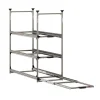 Markenlos Heckauszüge^Nova Racks Serie M 3 Ebenen Seitenauszug 40x120x112 cm