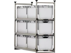 Markenlos Heckauszüge^Nova Racks Serie M 3 Ebenen Seitenauszug 40x120x112 cm