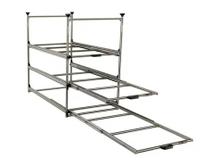 Markenlos Nova Racks Serie M 3 Ebenen Seitenauszug - 60x120x122 cm< Heckauszüge