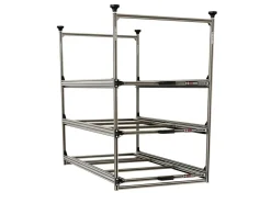 Markenlos Nova Racks Serie M 3 Ebenen Seitenauszug - 60x120x122 cm< Heckauszüge