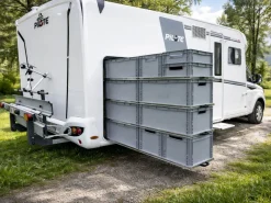 Markenlos Nova Racks Serie M 3 Ebenen Seitenauszug - 60x120x122 cm< Heckauszüge