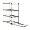 Markenlos Nova Racks Serie M 3 Ebenen Seitenauszug 40x120x122 cm< Heckauszüge