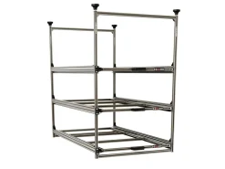 Markenlos Heckauszüge-Nova Racks Serie M 3 Ebenen Seitenauszug - 60x120x132 cm