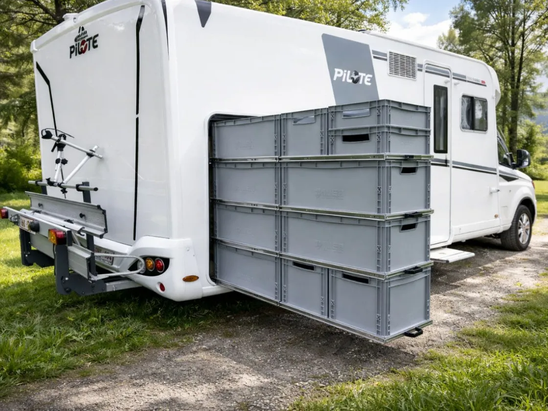 Markenlos Heckauszüge-Nova Racks Serie M 3 Ebenen Seitenauszug - 60x120x132 cm
