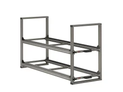 Markenlos Heckauszüge-Nova Racks Serie V 2 Ebenen Heckauszug - 40x120x55 cm