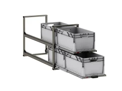 Markenlos Heckauszüge-Nova Racks Serie V 2 Ebenen Heckauszug - 40x120x55 cm