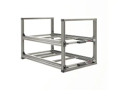 Markenlos Nova Racks Serie V 2 Ebenen Heckauszug - 40x90x55 cm< Heckauszüge