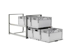 Markenlos Heckauszüge-Nova Racks Serie V 2 Ebenen Heckauszug - 60x120x75 cm
