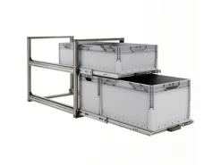 Markenlos Heckauszüge-Nova Racks Serie V 2 Ebenen Heckauszug - 40x90x65 cm