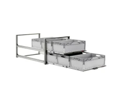 Markenlos Nova Racks Serie V 2 Ebenen Heckauszug - 60x120x55 cm< Heckauszüge
