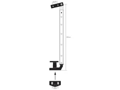 Markenlos Fensteraussteller^Obelink 29,5 cm Fensteraussteller Schraubbefestigung mit Klicksystem - Rechts