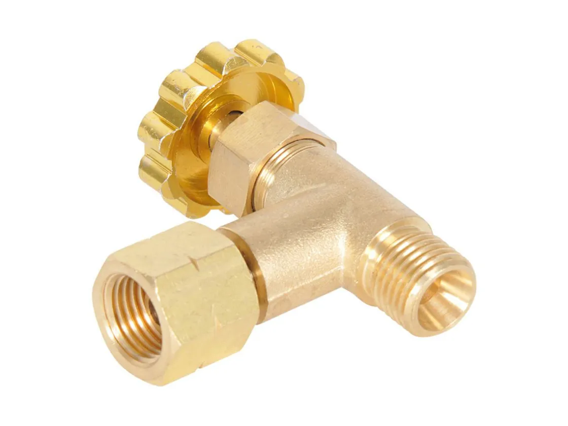 Obelink Gashähne-1/4" Linksgewinde 1-Wege-Hahn