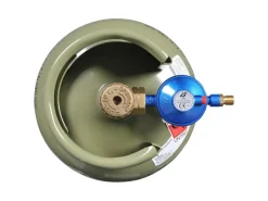 Obelink 50 mbar 1/4 Links Druckregler mit Überdruckventil< Gasdruckregler