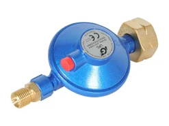 Obelink 50 mbar 1/4 Links Druckregler mit Überdruckventil< Gasdruckregler