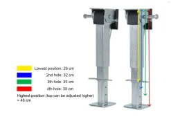 Obelink 290-460 mm ausfahrbare Wohnmobil-Hubstützen< Stützen