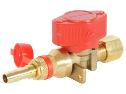 Obelink Gashähne|Gas Schnellkupplungen-8 mm Klemmverbindung x Schnellkupplung-Absperrhahn