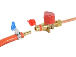 Obelink Gashähne|Gas Schnellkupplungen-8 mm Klemmverbindung x Schnellkupplung-Absperrhahn