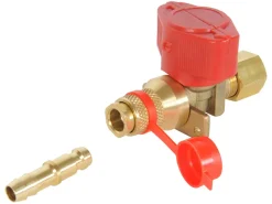 Obelink Gashähne|Gas Schnellkupplungen-8 mm Klemmverbindung x Schnellkupplung-Absperrhahn