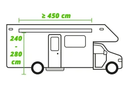 Obelink Luftvorzelte|Luftvorzelte Wohnmobil-Ambassador 380 Easy Air Connected Wohnmobil-/Wohnwagen-Vorzelt