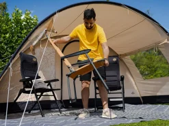 Obelink Campingstühle Mit Verstellbarer Rückenlehne|Klappstühle-Ambassador Klappstuhl - Black