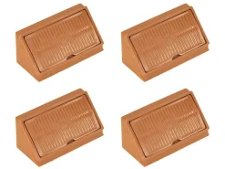 Markenlos Obelink Eckverbinder mit Kappe - Dark brown< Eckverbinder
