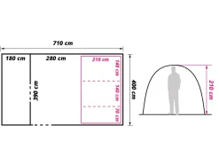 Obelink 5 Personen Tunnelzelte|Familienzelte-Familia 5 TC Tunnelzelt - 2025