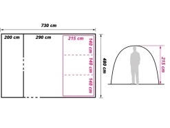 Obelink Baumwollzelte 6 Personen|6 Personen Tunnelzelte^Familia 6 TC Tunnelzelt - 2025