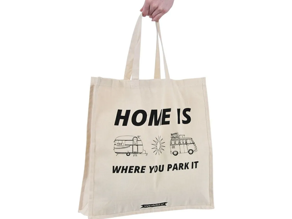 Obelink Klappboxen-Home is where you park it Canvas Tasche