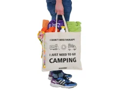 Obelink Klappboxen-I don't need therapy Canvas Tasche