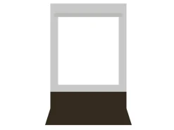 Obelink Vorderwände-King Vorderwand mit Fenster 140