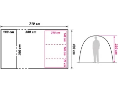 Obelink Miami 5 TC Easy Air aufblasbares Tunnelzelt< 5 Personen Tunnelzelte|5 Personen Zelte Aufblasbar