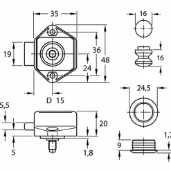 Markenlos Schrankschlösser-Obelink Mini Push-Lock Set - White