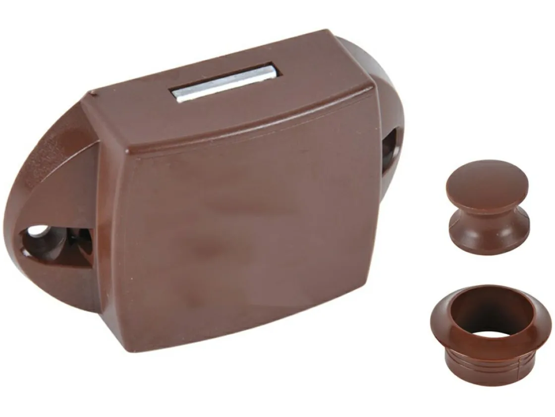 Markenlos Schrankschlösser-Obelink Push-Lock Set - Brown