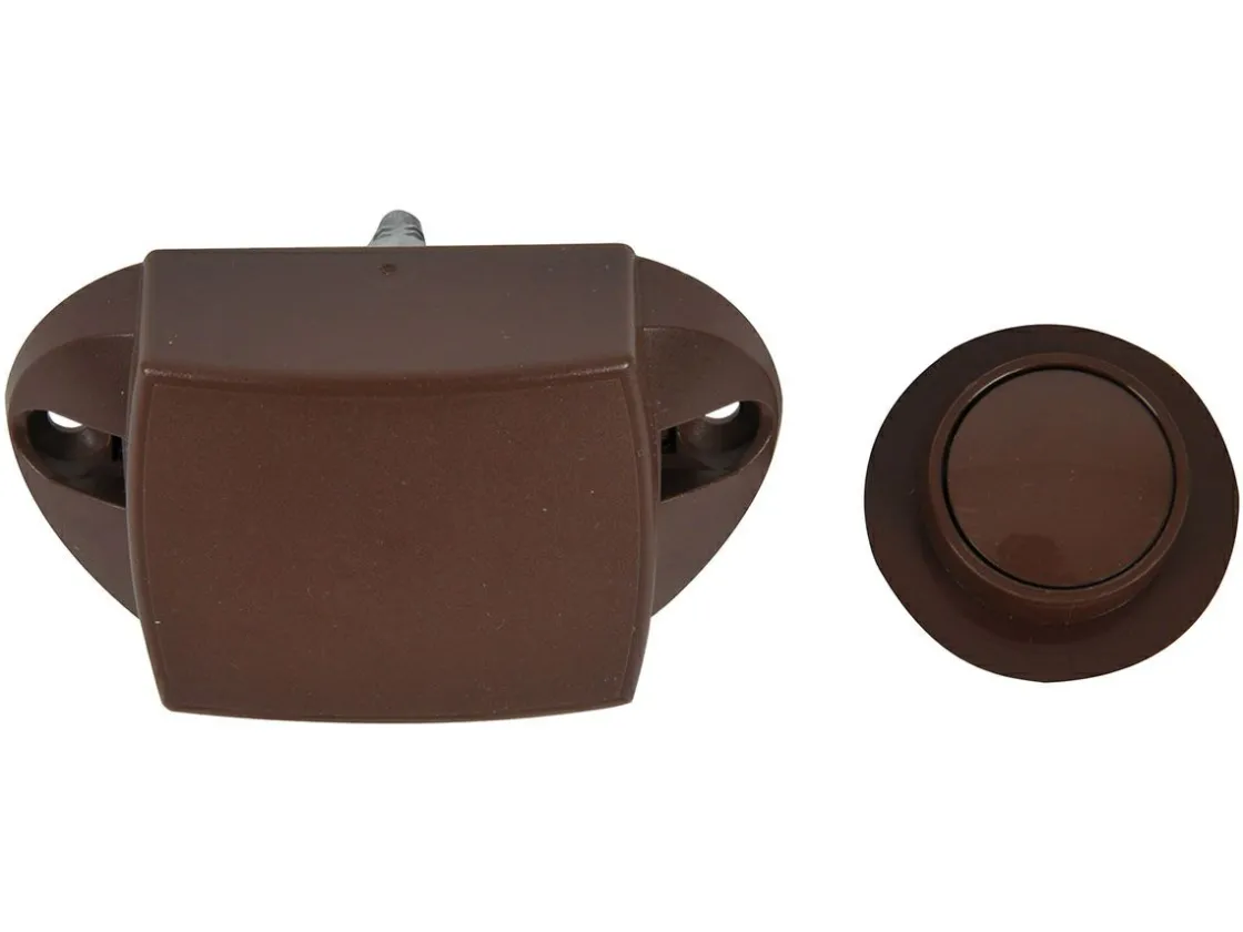 Markenlos Schrankschlösser-Obelink Push-Lock Set - Brown