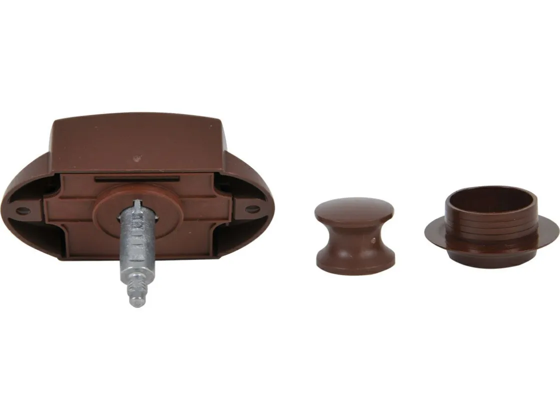 Markenlos Schrankschlösser-Obelink Push-Lock Set - Brown