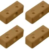 Markenlos Eckverbinder-Obelink PVC Eckverbinder - Light brown