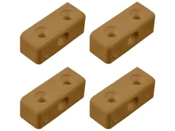 Markenlos Eckverbinder-Obelink PVC Eckverbinder - Light brown