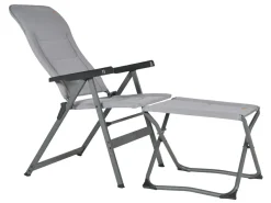 Obelink Queen Luxe 3D Klappstuhl - Grey< Campingstühle Mit Verstellbarer Rückenlehne|Klappstühle