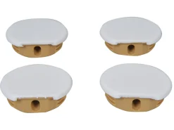 Markenlos Obelink runde Eckverbinder - White< Eckverbinder