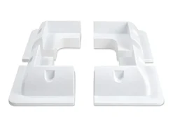 Obelink Solarmodul Halterungen^Solar-Eckstützen-Set (4 Stück) – White