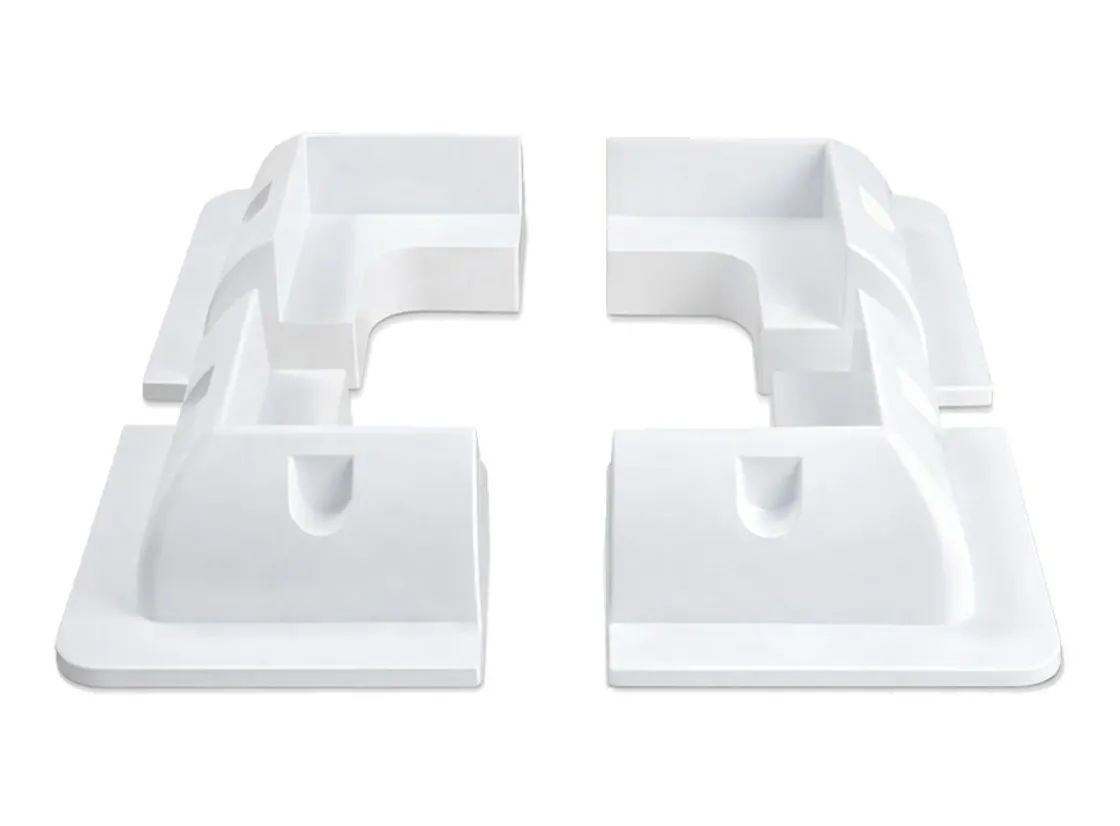 Obelink Solarmodul Halterungen^Solar-Eckstützen-Set (4 Stück) – White