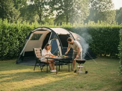 Obelink Baumwollzelte 4 Personen|4 Personen Tunnelzelte-Summer 4 TC XL Easy Air Tunnelzelt