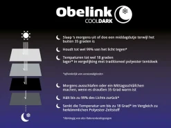 Obelink 4 Personen Tunnelzelte|4 Personen Zelte Aufblasbar^Summer 4 XL Easy Air CoolDark Tunnelzelt