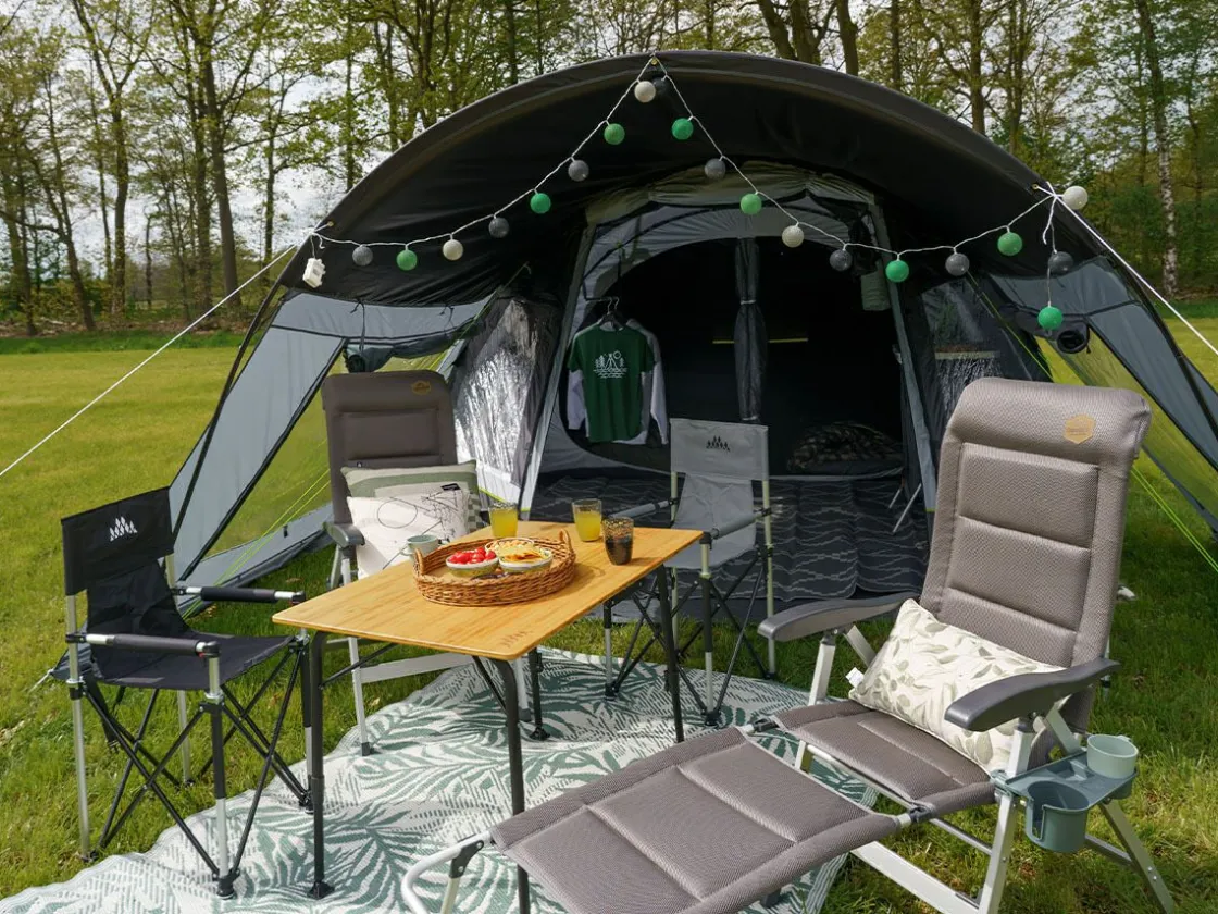 Obelink 4 Personen Tunnelzelte|4 Personen Zelte Aufblasbar^Summer 4 XL Easy Air CoolDark Tunnelzelt